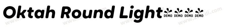 Oktah Round Light字体转换